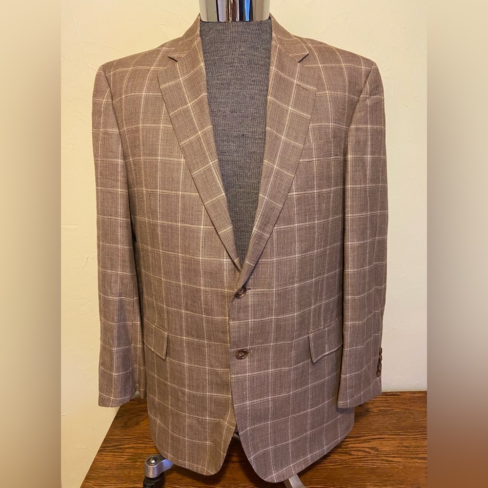 Brooks Brothers ""1818" silk, wool, linen blazer.
